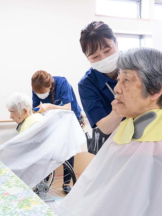 訪問理美容kamibito施術風景8