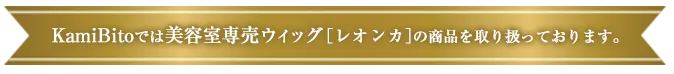 KamiBitoでは美容室専売ウィッグ［レオンカ］の商品を取り扱っております。
