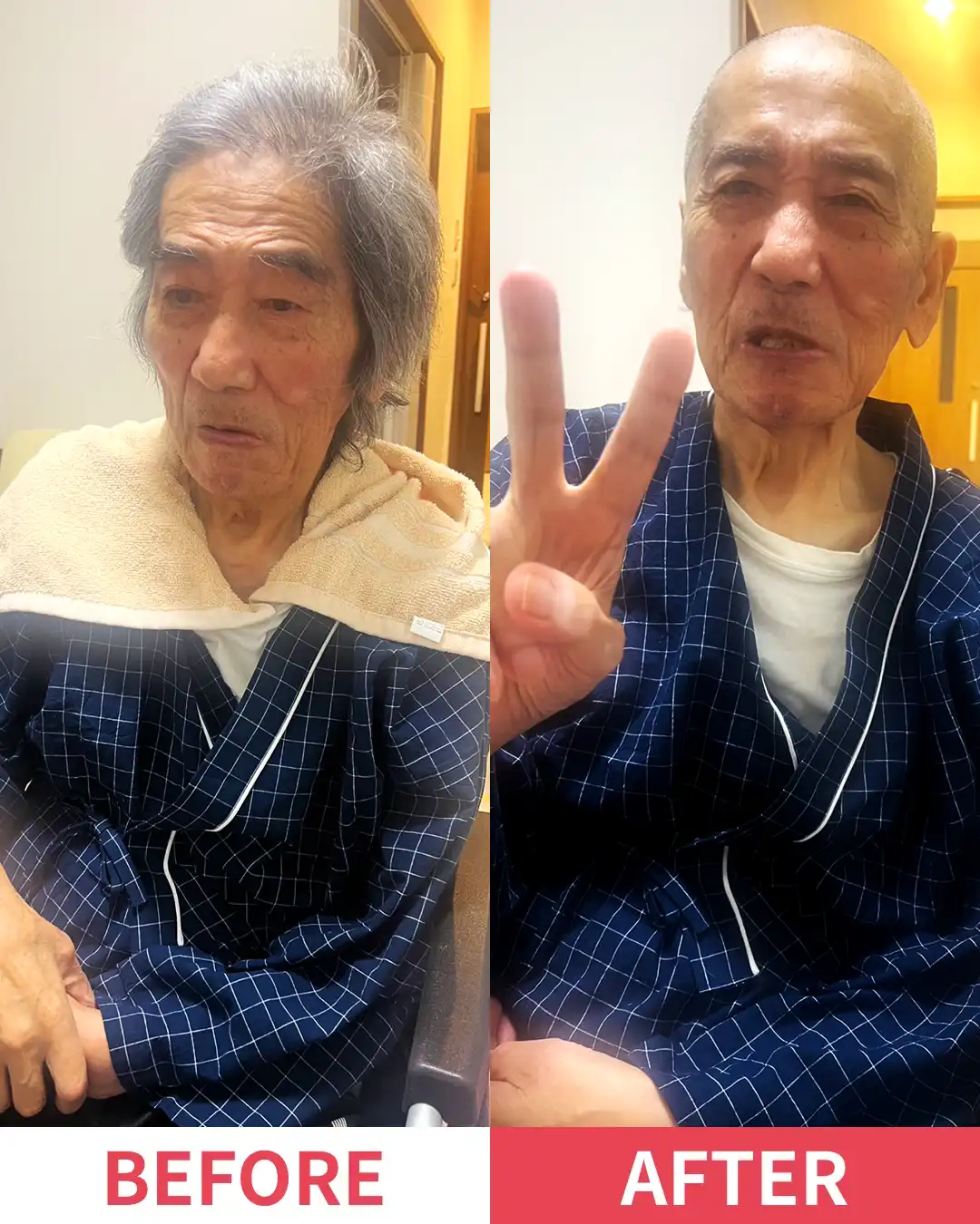 訪問理美容kamibito施術風景8