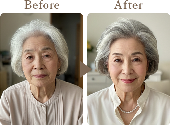 before after